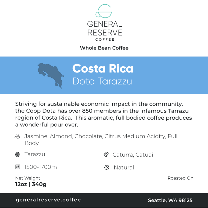 Costa Rica Dota Estate Tarrazu