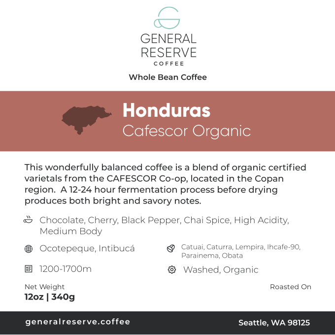 Honduras Cafescor Organic