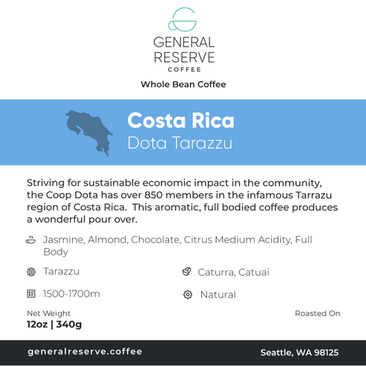 Costa Rica Dota Estate Tarrazu